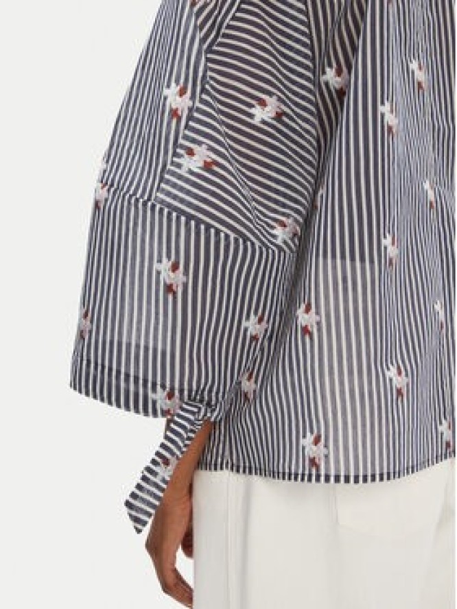 Munthe Bluzka Pristina 252102525224 Granatowy Loose Fit