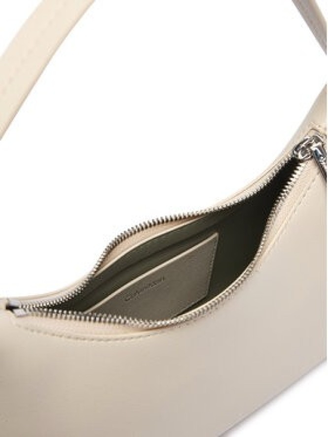 Calvin Klein Torebka Foil Logo Small Shoulder Bag LV04F3890G Kremowy