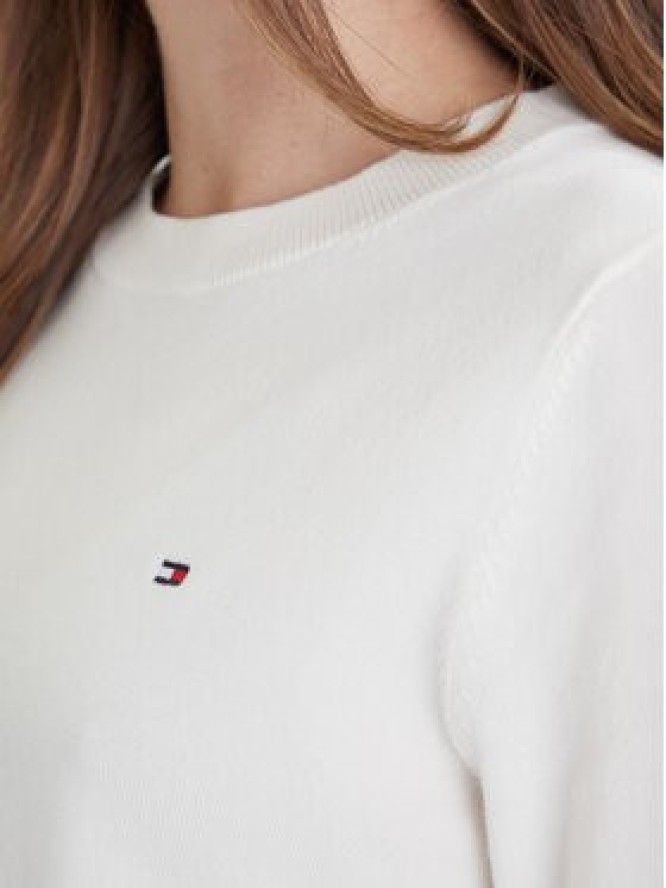 Tommy Hilfiger Sweter WW0WW44984 Biały Regular Fit
