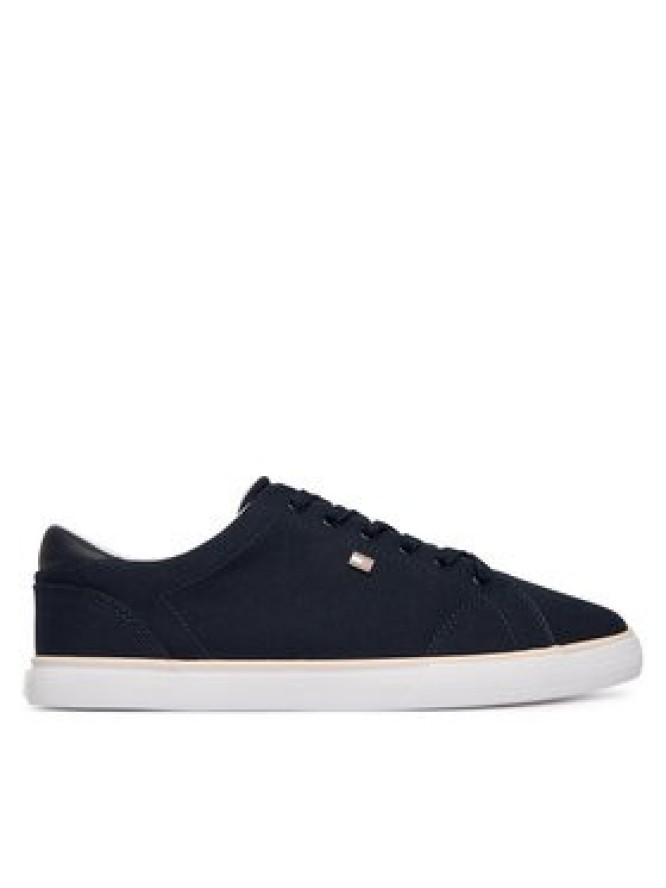 Tommy Hilfiger Sneakersy Th Low Profile Vulc Canvas FW0FW09102 Granatowy