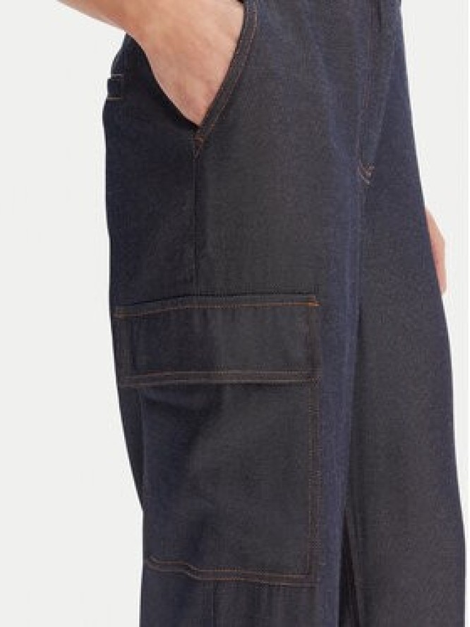 Guess Spodnie materiałowe W6RB65 WL842 Granatowy Regular Fit