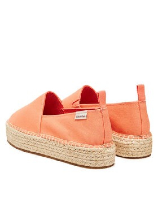 Calvin Klein Jeans Espadryle Platform Espadrille Ml Cs YW0YW01871 Pomarańczowy