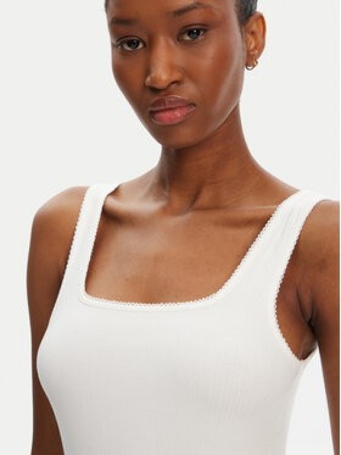 Tommy Hilfiger Top WW0WW45444 Biały Slim Fit