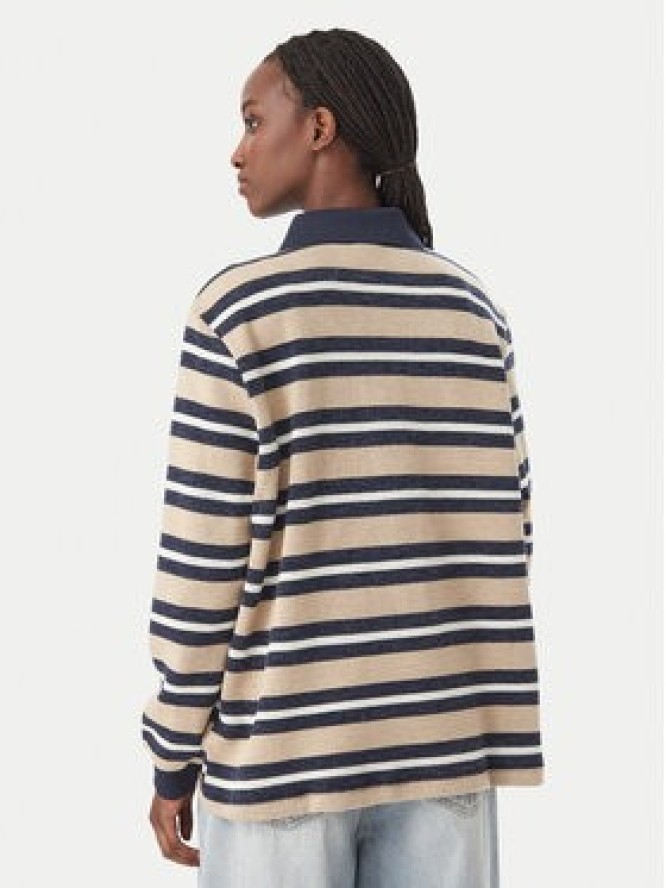 adidas Bluza Stripe Knitted Polo Top LG3946 Beżowy Regular Fit