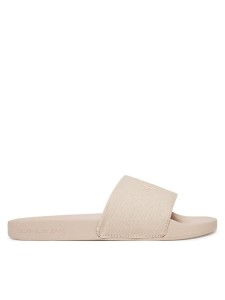 Calvin Klein Jeans Klapki Slide Monogram Wn YW0YW01835 Beżowy