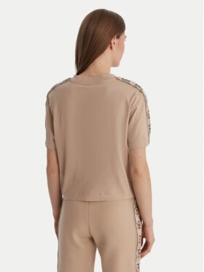 Guess T-Shirt V3RI08 I3Z14 Beżowy Relaxed Fit