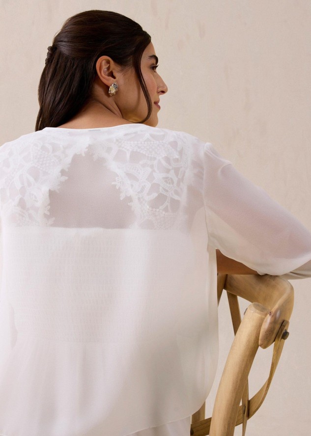 Bolerko z delikatnego szyfonu