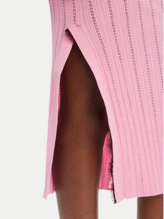 PINKO Sukienka dzianinowa 104745 A2FR Różowy Regular Fit