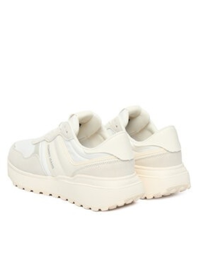 Tommy Jeans Sneakersy Tjw Cleated Runner Suede Mix EN0EN02921 Écru