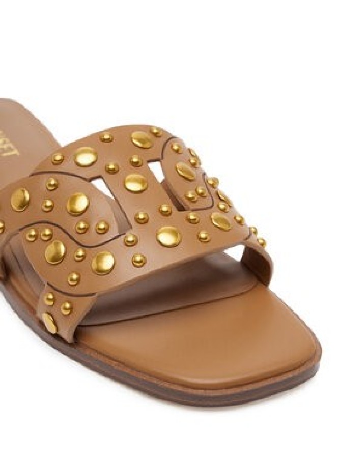 TWINSET Klapki 251TGT072 Brązowy