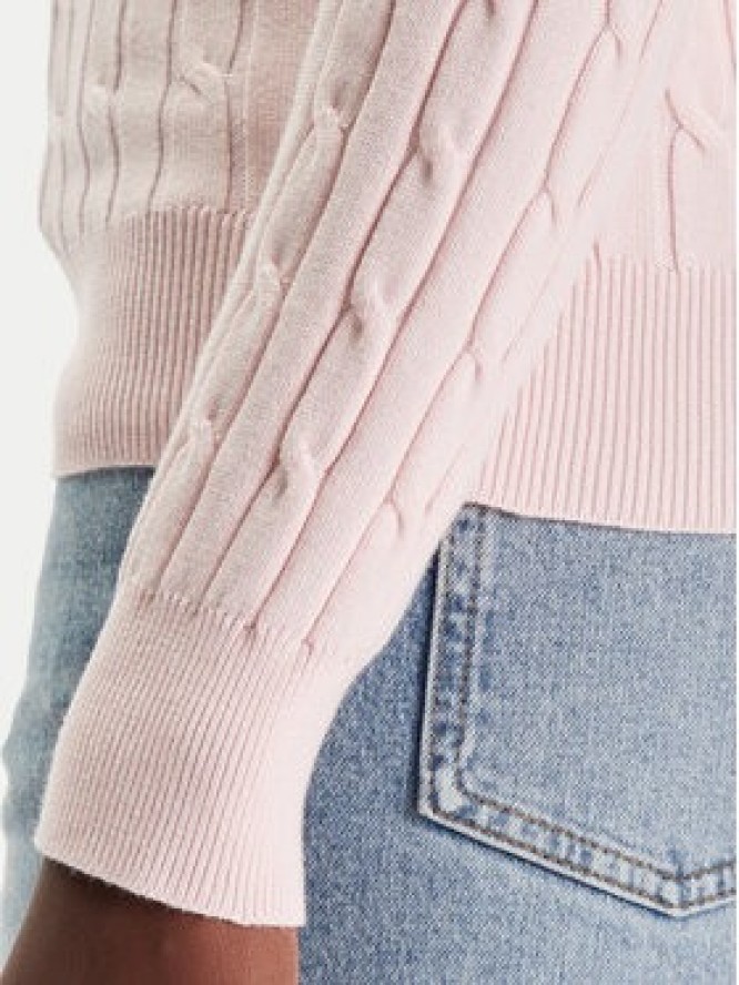 Gant Sweter 4800100 Różowy Slim Fit