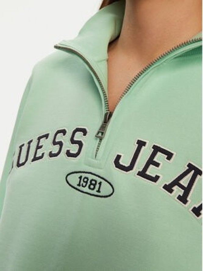 Guess Jeans Bluza W5RQ25 K68I4 Zielony Regular Fit