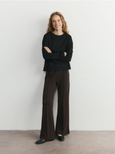 Longsleeve z modalem - czarny