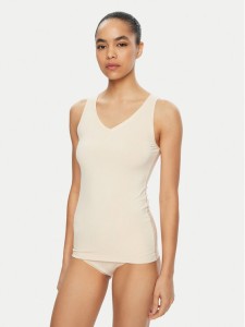 Triumph Top Sense Of Modal 10224796 Écru Slim Fit