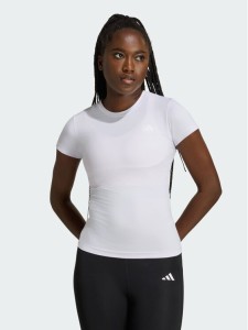 adidas Koszulka techniczna Primelift Essentials Workout Contour T-Shirt KQ8386 Fioletowy jasny Slim Fit