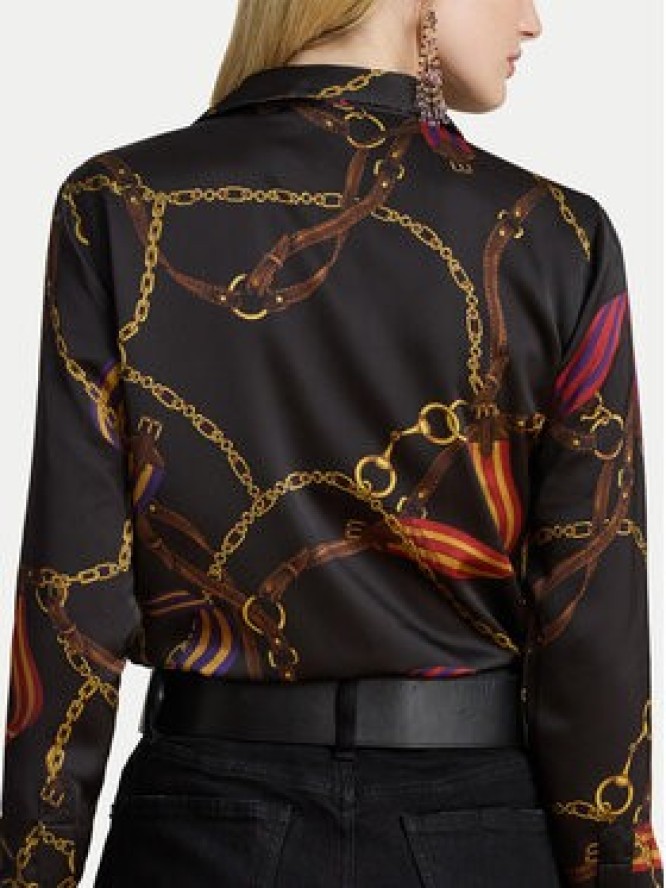 LAUREN RALPH LAUREN Koszula 200979917001 Czarny Straight Fit