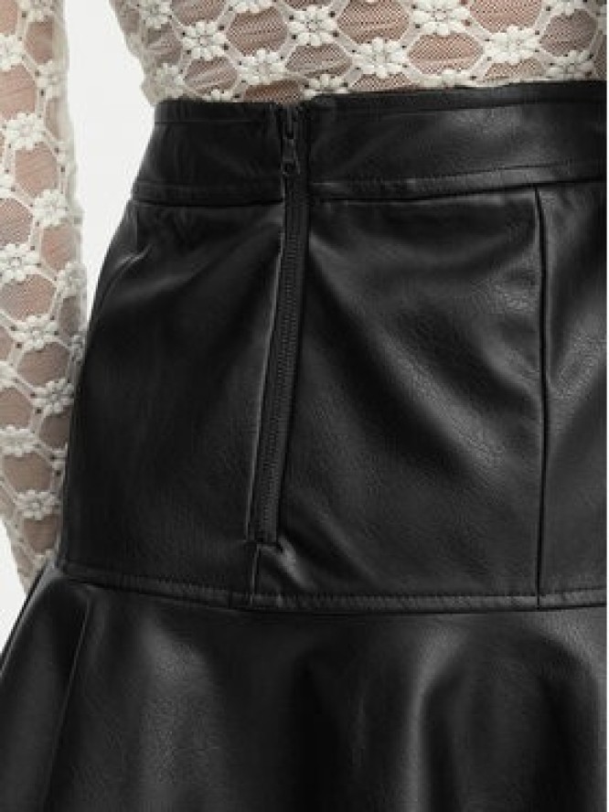 Bardot Spódnica z imitacji skóry Tisch 59924SB Czarny Regular Fit