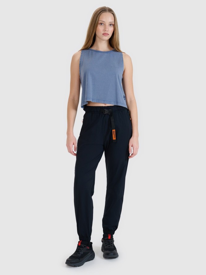 4F Top z nadrukiem damski - granatowy L