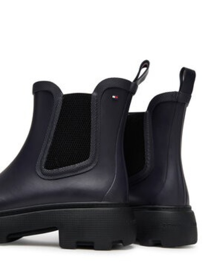 Tommy Hilfiger Kalosze Rubber Flag Cleated FW0FW08637 Granatowy