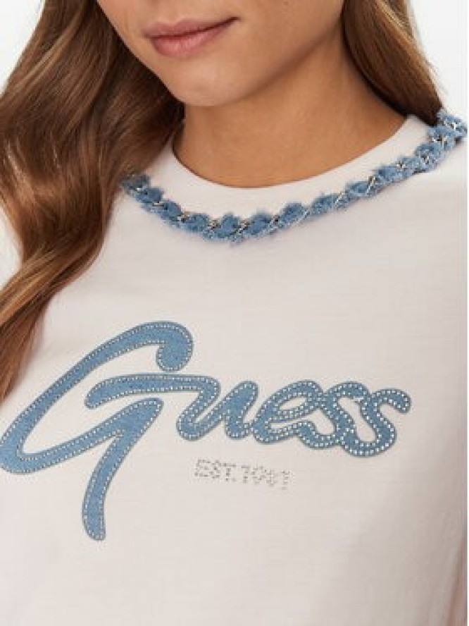 Guess T-Shirt W5GI03I3Z14 Różowy Regular Fit
