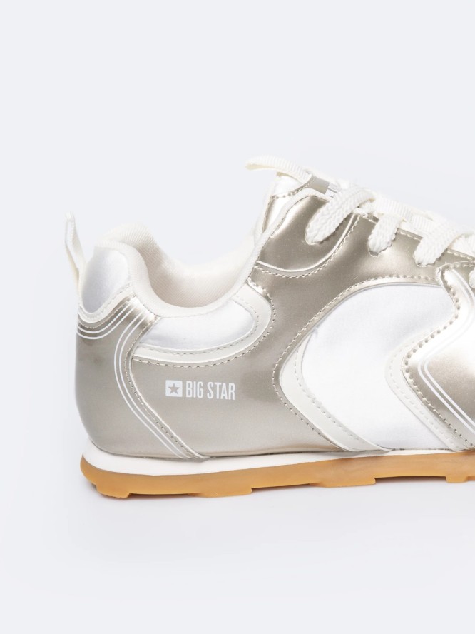 Sneakersy damskie srebrne RR274823 904