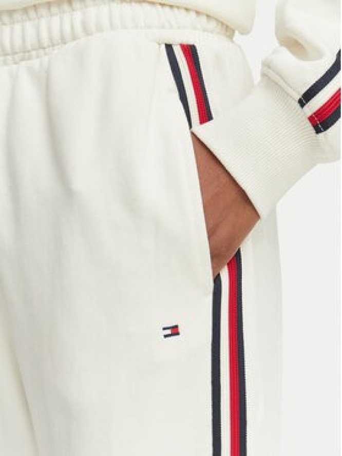 Tommy Hilfiger Spodnie dresowe UW0UW06628 Kremowy Wide Leg