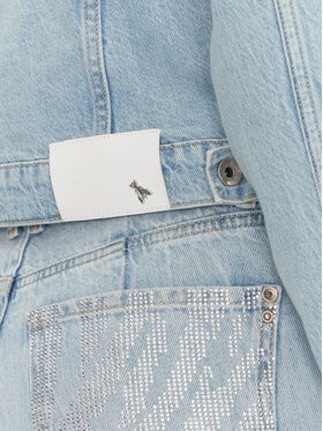 Patrizia Pepe Kurtka jeansowa 8O0170/D1WZB-CA49 Niebieski Regular Fit