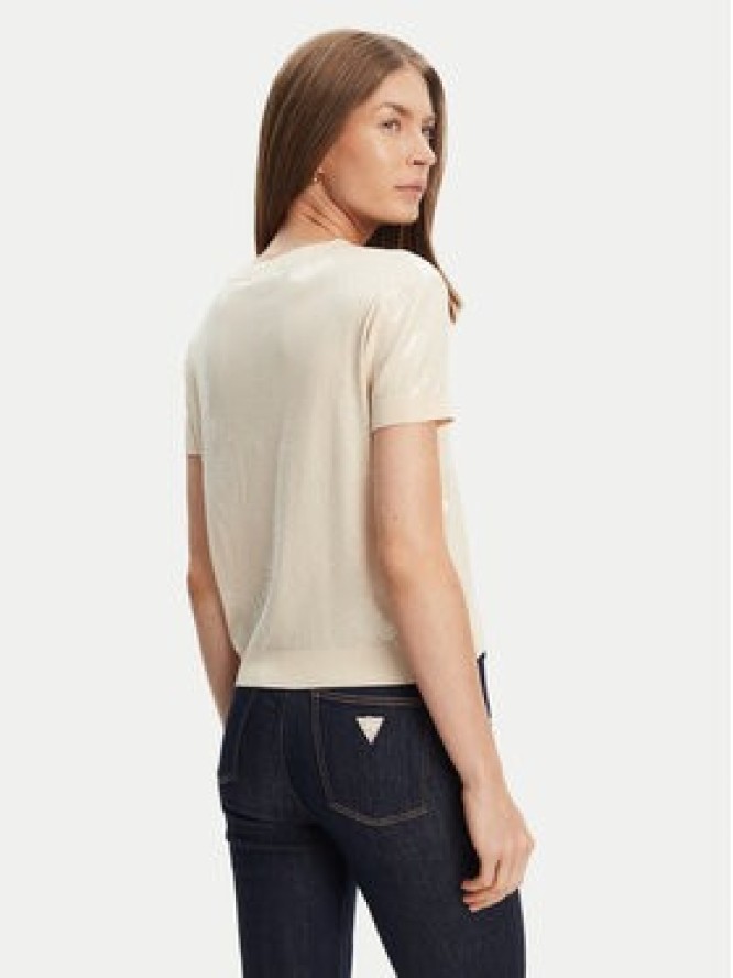 Guess Sweter W5YR21 Z3E70 Écru Regular Fit