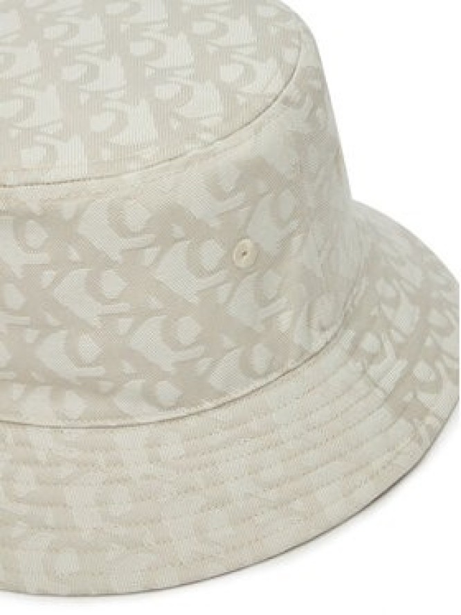 Calvin Klein Kapelusz Logo Jacquard Bucket Hat LV04K5059G Beżowy