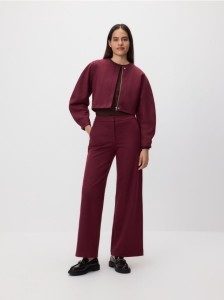 Marynarka z domieszką wiskozy - bordowy