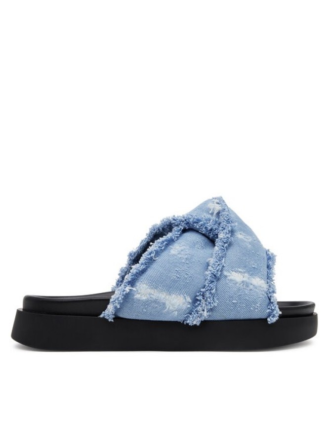 Inuikii Klapki Soft Crossed Jeans 70104-142 Błękitny