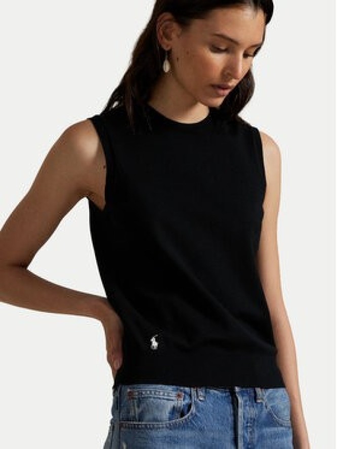 Polo Ralph Lauren Sweter 211972111001 Czarny Straight Fit