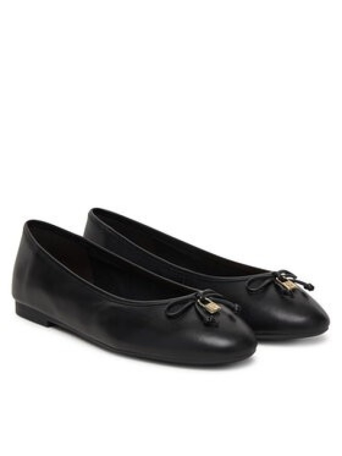 Tommy Hilfiger Baleriny Smooth Lthr Ballet FW0FW09006 Czarny