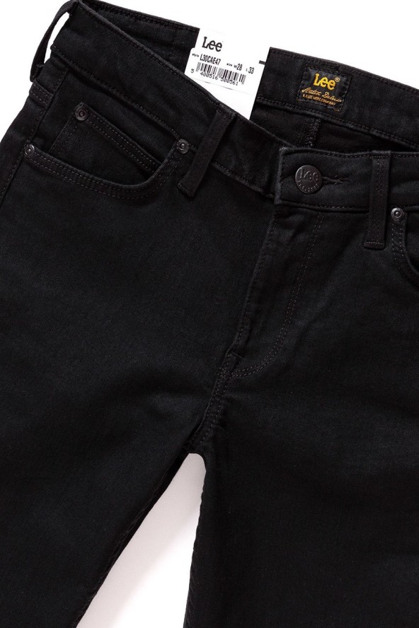 SPODNIE DAMSKIE LEE SCARLETT CROPPED BLACK RINSE L30CAE47 112106320