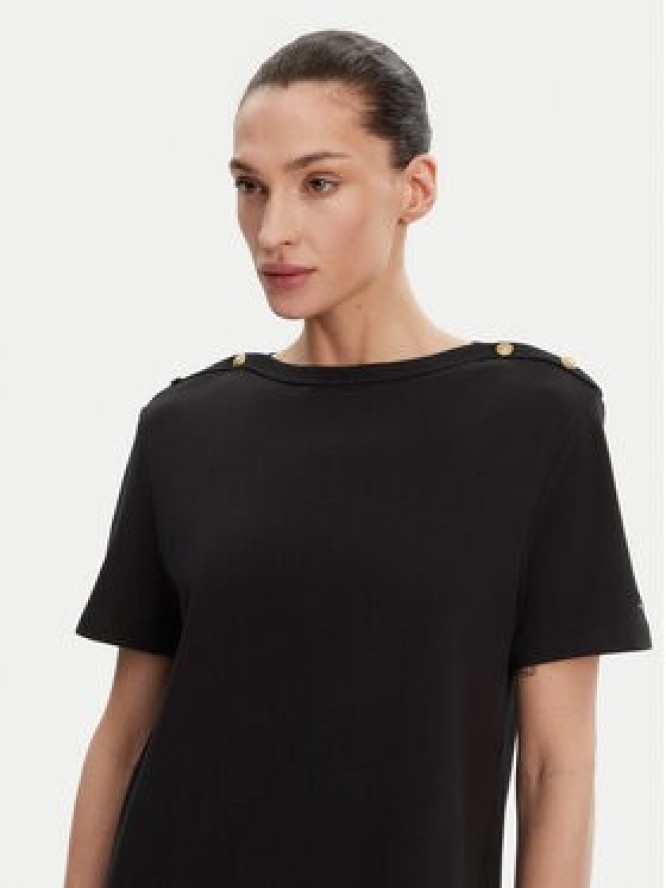 Tommy Hilfiger Bluzka WW0WW42907 Czarny Regular Fit