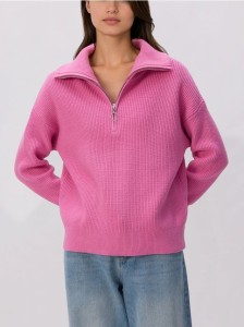 Sweter z wiskozą - fioletowy