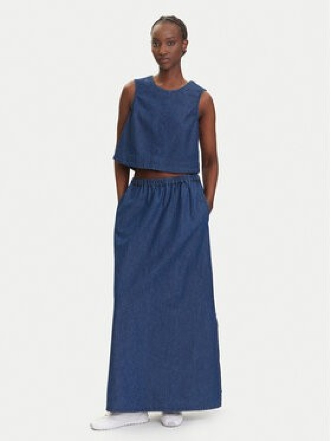 Pieces Top Tenim 17157936 Granatowy Regular Fit