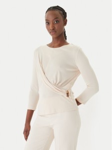 Rinascimento Bluzka CFC0127695003 Beżowy Slim Fit