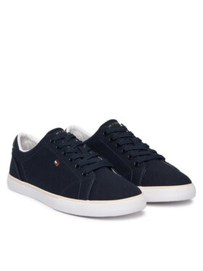 Tommy Hilfiger Sneakersy Th Low Profile Vulc Canvas FW0FW09102 Granatowy