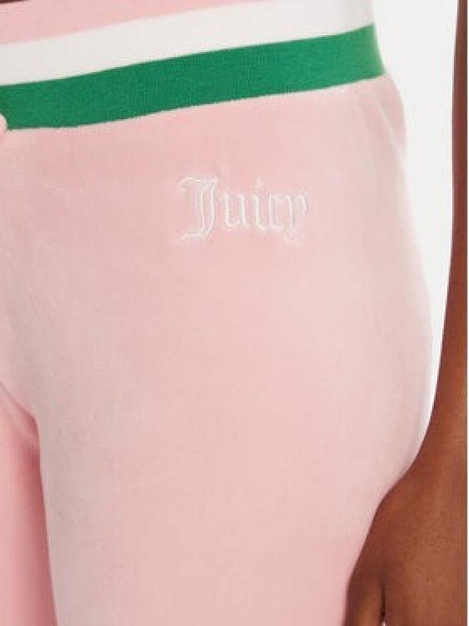 Juicy Couture Spodnie dresowe Velour JCWBJ225352 Różowy Regular Fit
