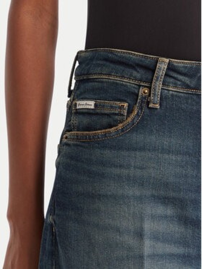 Guess Jeans Jeansy W5BA2Z D5RAB Granatowy Wide Leg