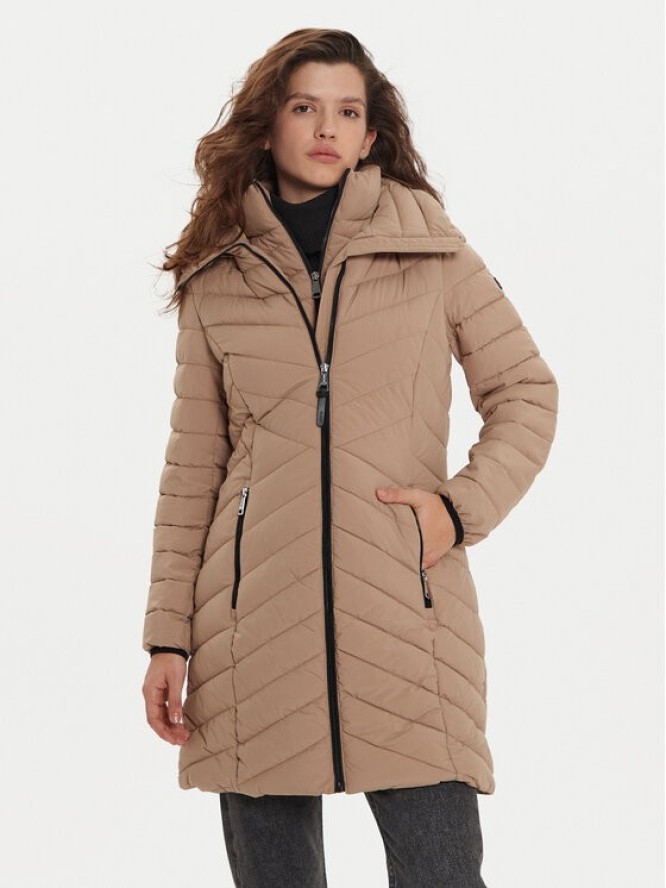 DKNY Kurtka zimowa DLEMPN46 Brązowy Slim Fit