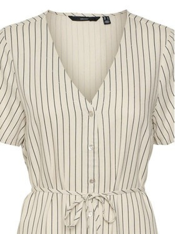 Vero Moda Sukienka letnia Mymilo 10322976 Beżowy Loose Fit