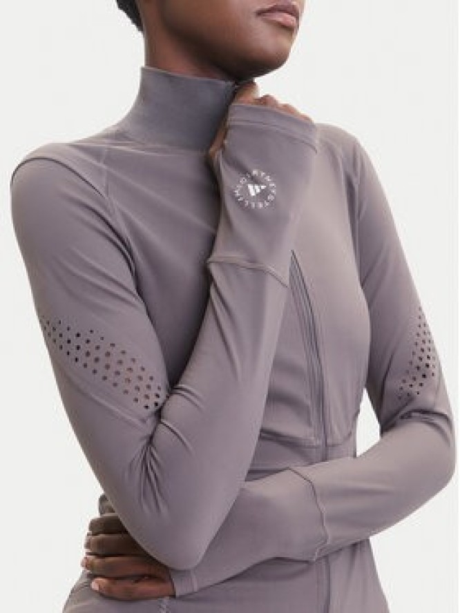 adidas by Stella McCartney Koszulka techniczna Training Midlayer JW4553 Szary Slim Fit
