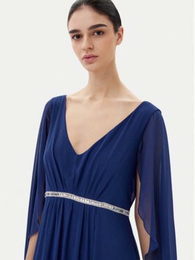 Rinascimento Sukienka wieczorowa CFC0123079003 Granatowy Regular Fit