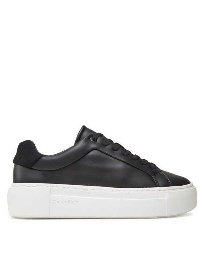 Calvin Klein Sneakersy Ff Cupsole Lace Up Lth HW0HW02570 Czarny