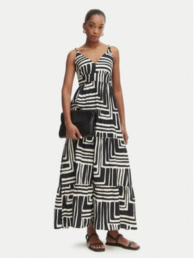 Iconique Sukienka letnia Cote D'Azur IC26-109 Czarny Relaxed Fit