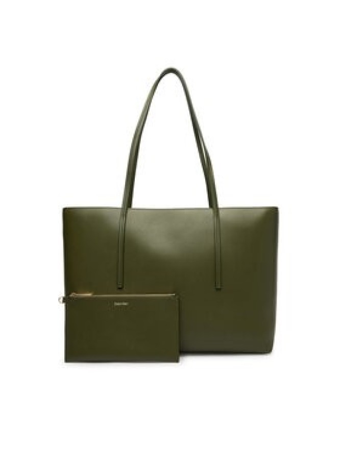 Calvin Klein Torebka Foil Logo Tote W/Pouch LV04F3274G Zielony