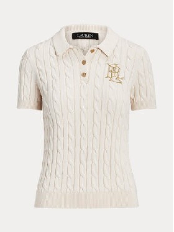 LAUREN RALPH LAUREN Polo 200932224001 Écru Slim Fit