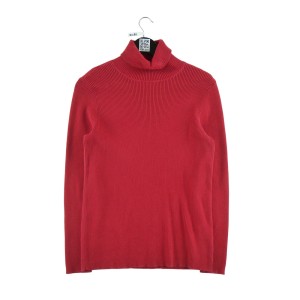 Second life - Kobiecy Sweter z Golfem w Kolorze Czerwonym - Jak nowy